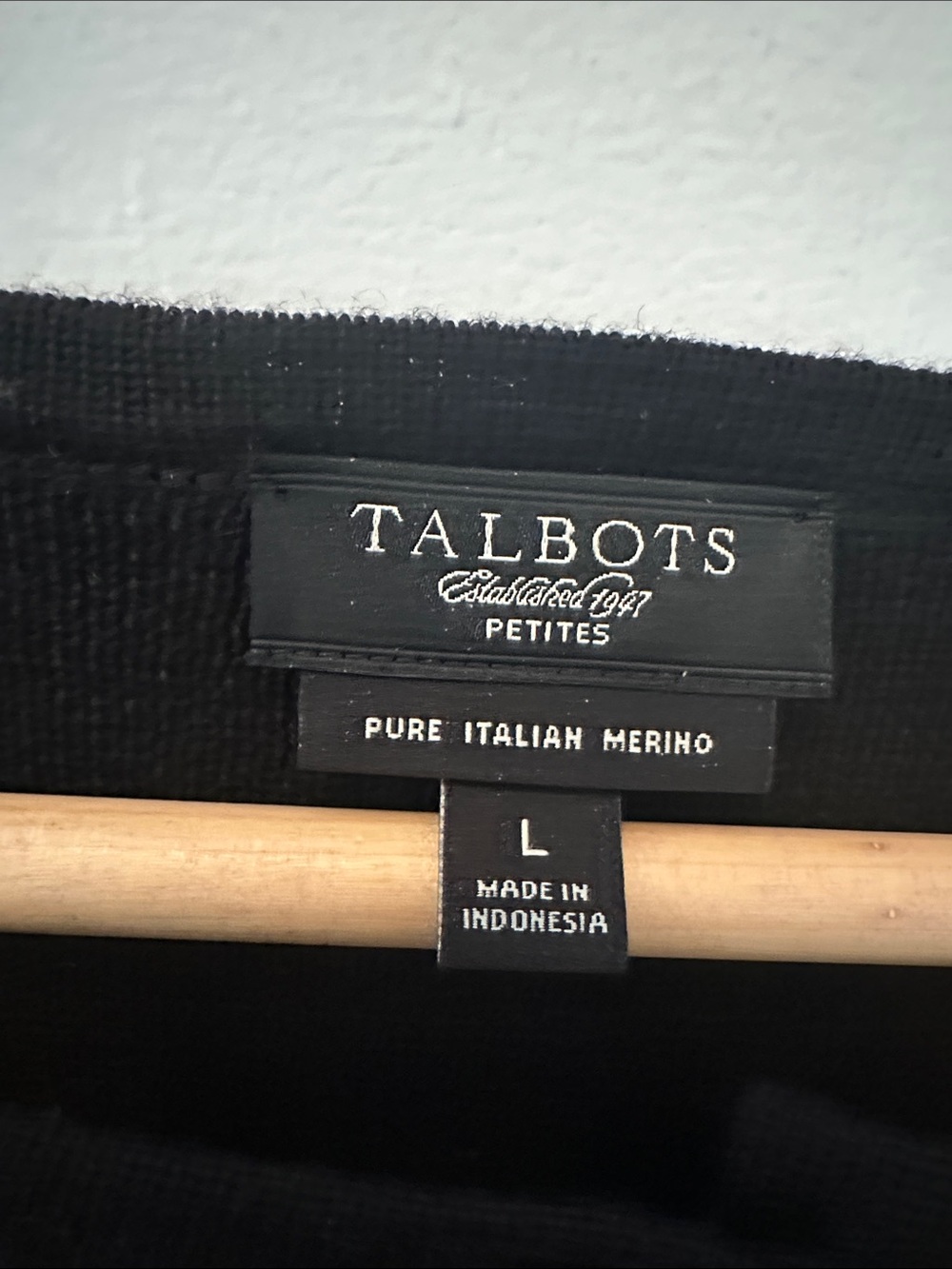Talbots Black Ruffle-Hem Button-Front Top - Picture 2 of 5
